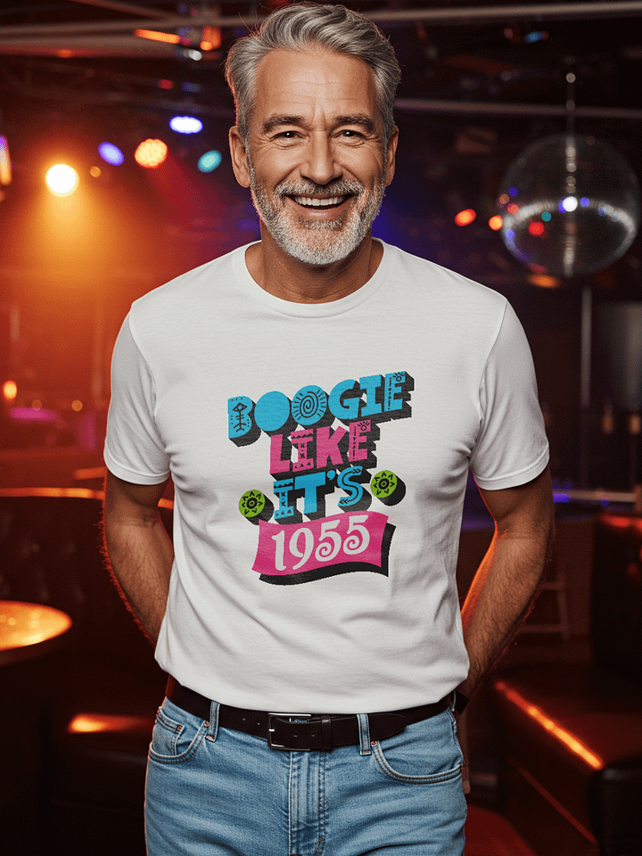 Boogie like it's 1955 – Vintage White Tee product image (2)