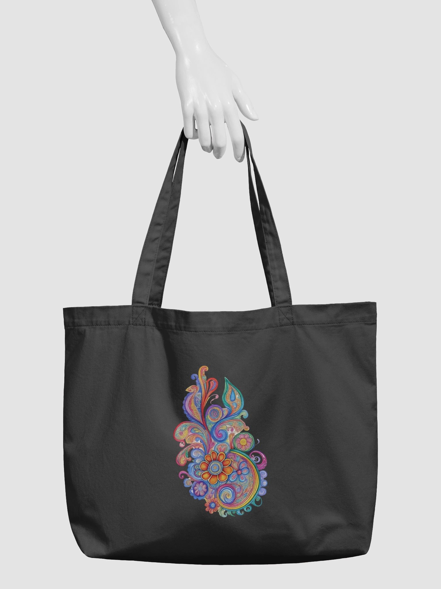 Paisley Bloom - Eco-conscious Organic Cotton Tote product image (4)
