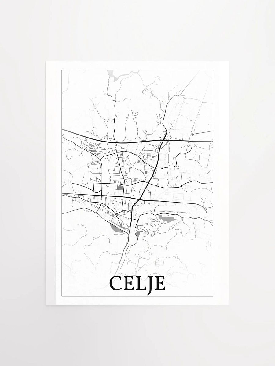 Celje, Slovenia, city map print product image (5)