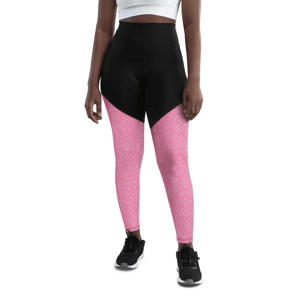 Light Pink All-Over Print Sports Leggings product image (12)