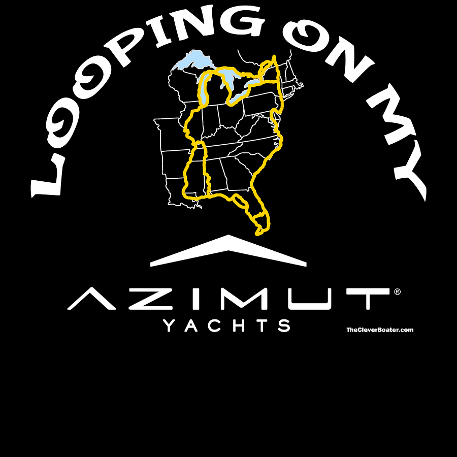 Looping On My Azimut - T-Shirt - Dark Shirt w/White Logo product image (5)