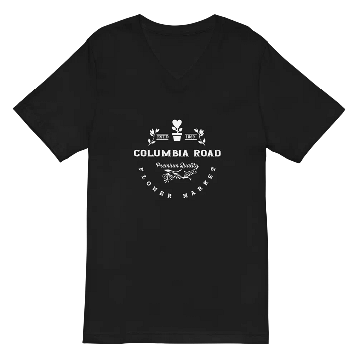 Columbia Road Market Unisex V Neck T Shirt (Black) product image (2)