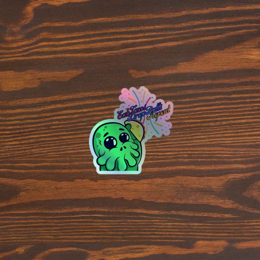 Eat Tacos Holographic Sticker product image (5)