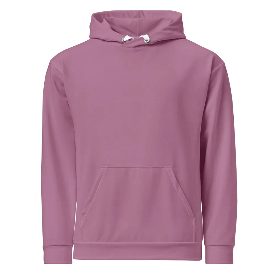 Plain Medium Dark Lilac Purple Soft Summer Unisex Recycled Polyester Heavyweight Premium Hoodie by Treasure Pie product image (1)