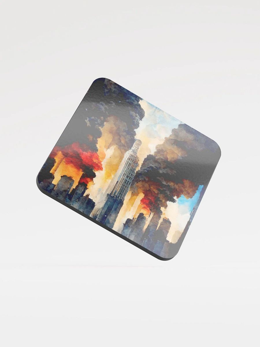 Inferno City Glossed Cork Coaster product image (1)