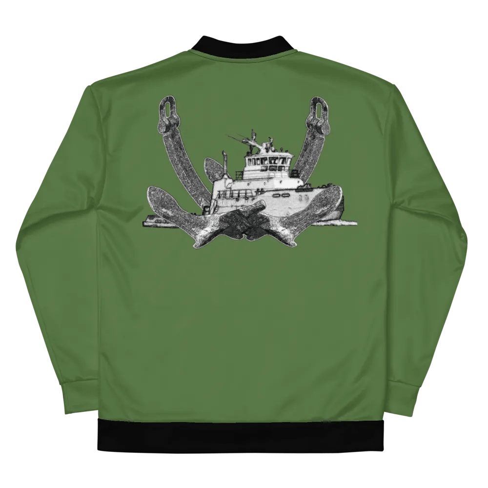 Twin Anchor Titan tug Green Bomber Jacket product image (11)