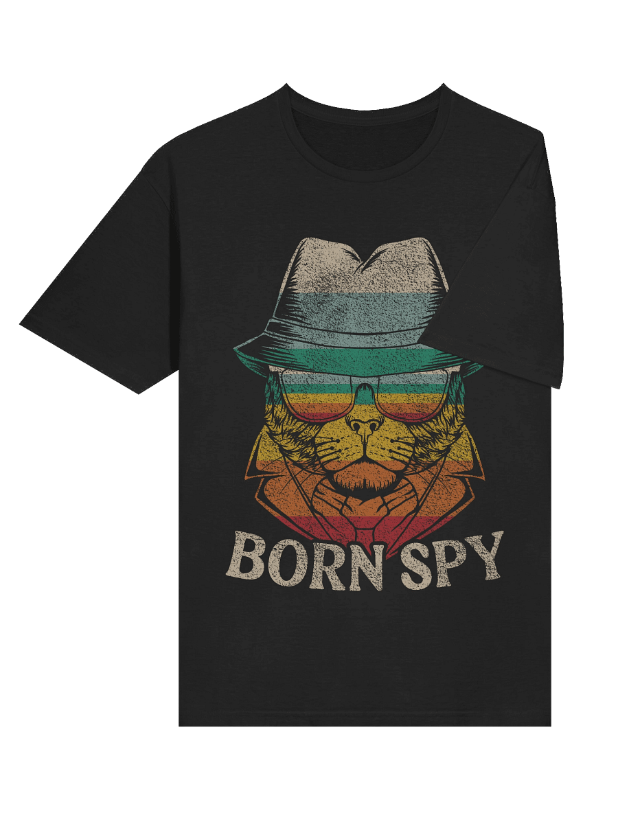 Born Spy Retro Cat T-Shirt product image (33)