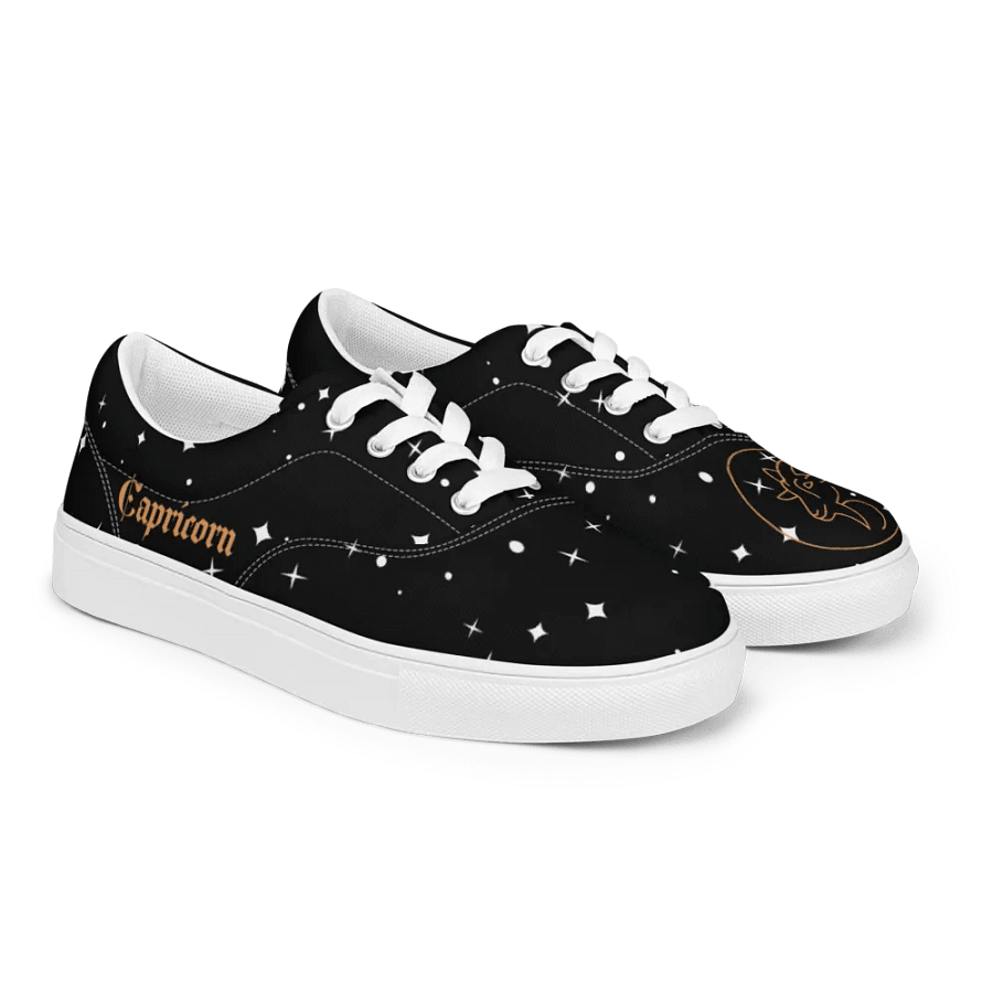 Starry Night Capricorn Women's Lace-Up Shoes product image (3)