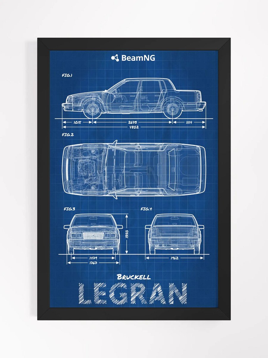 Framed Poster: Bruckell Legran Blueprint product image (1)