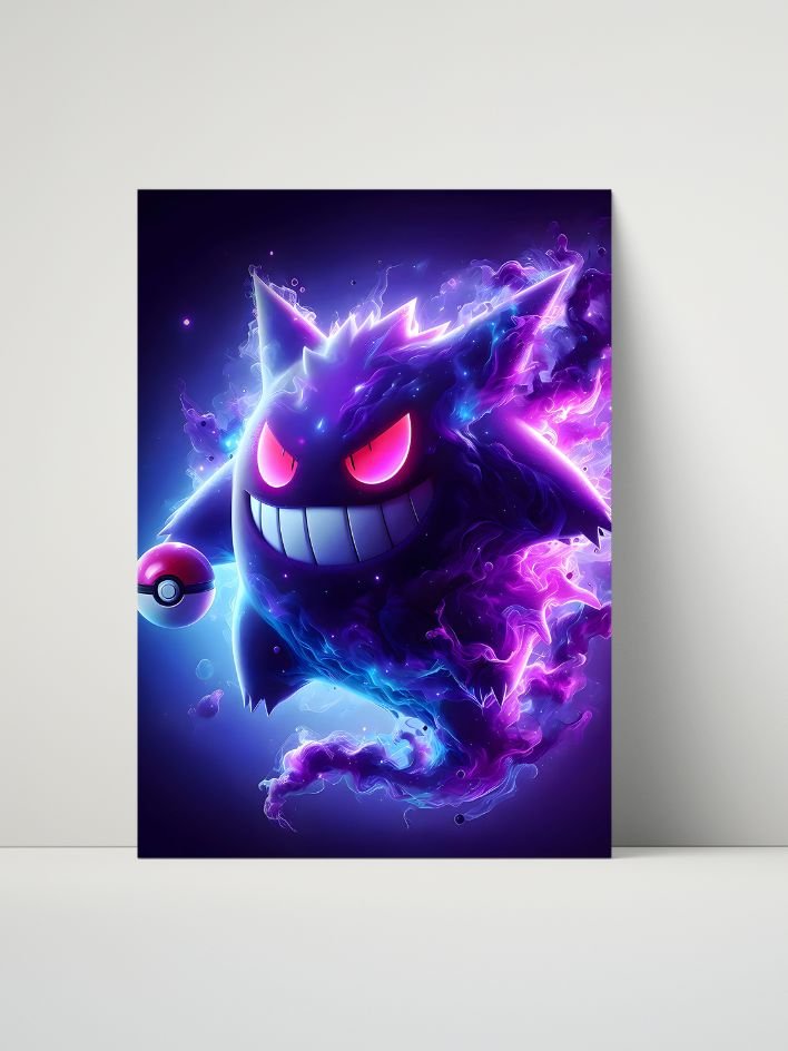 Pokémon – Gengar Phantom Surge – 8x10 Metal Print product image (1)