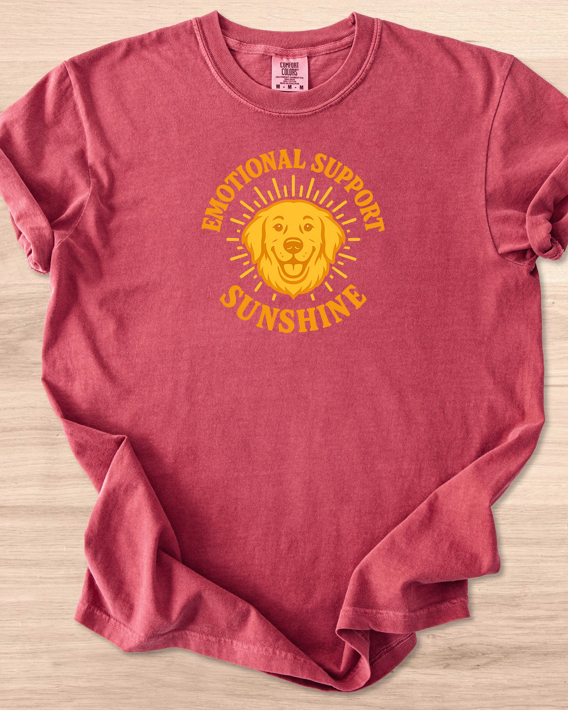 Emotional Support Sunshine (Golden Retriever) Tee product image (18)