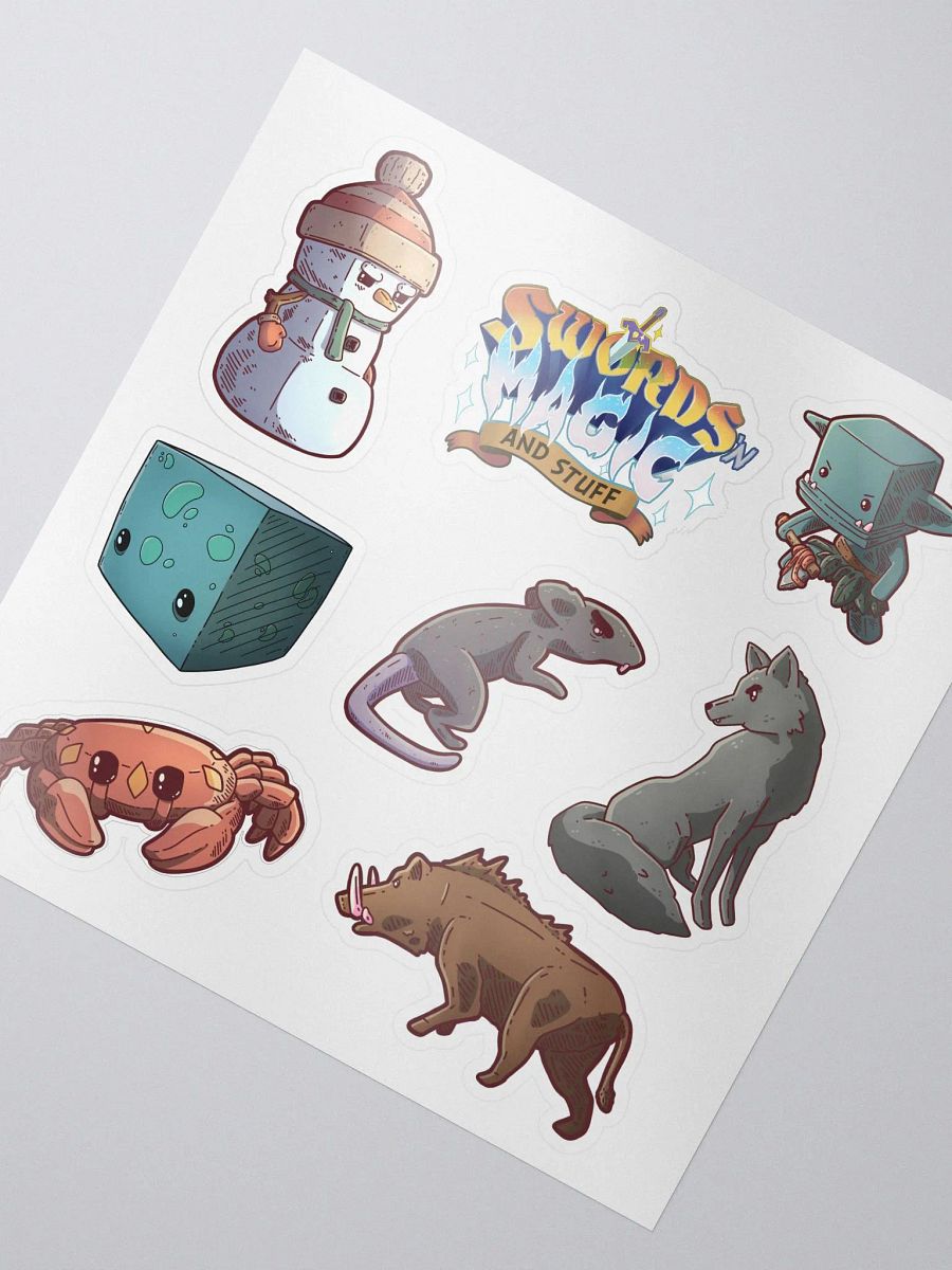 Swords 'n Magic Mob Sticker Sheet product image (2)