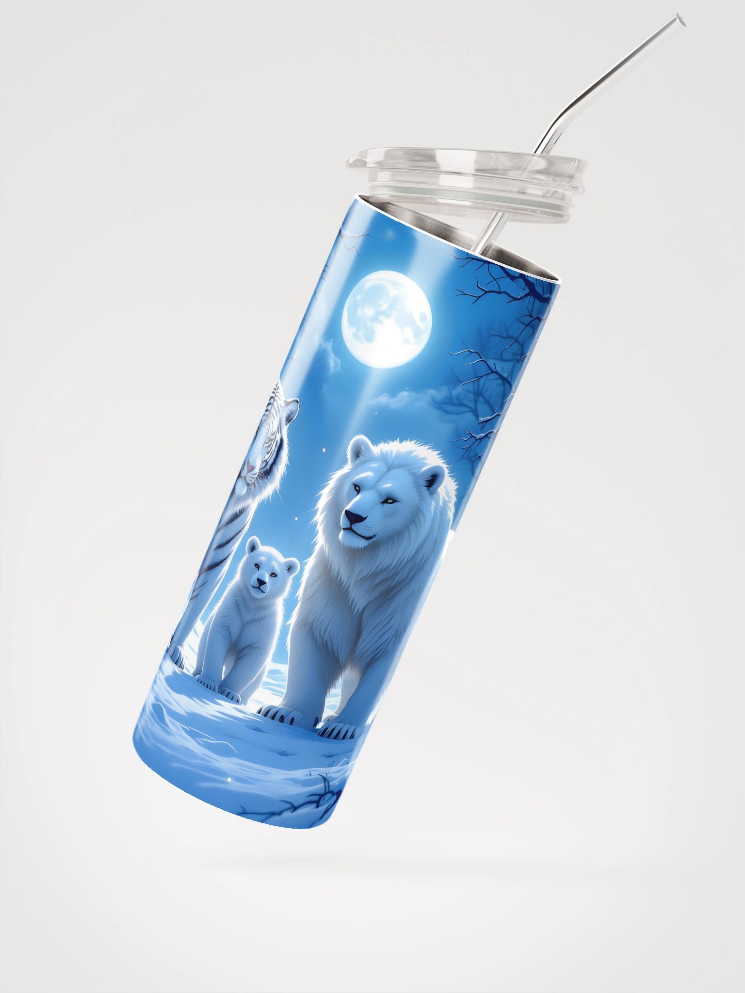 Moonlit Wildlife Stainless Steel Tumbler product image (2)