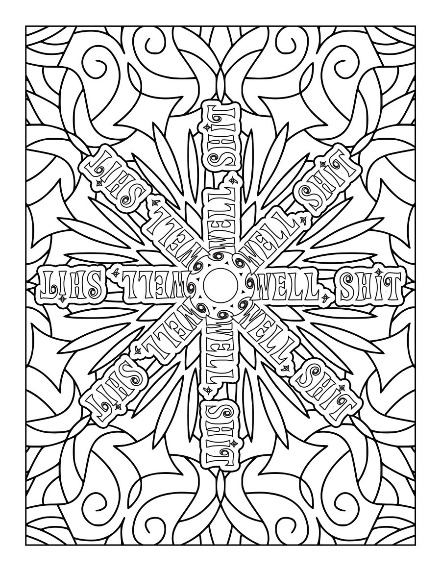 Art & Expletives, Swear Words For The Soul - Swear Word Coloring Book for Adults | Printable | Cuss Words | Sweary Phrases | Curse Words product image (4)