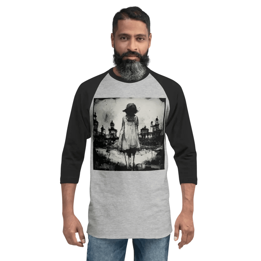 Shadowed Cityscape Raglan Tee product image (2)