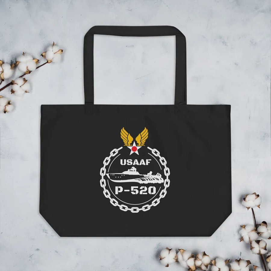 P-520 Crashboat Organic Cotton Twill Tote Bag product image (7)