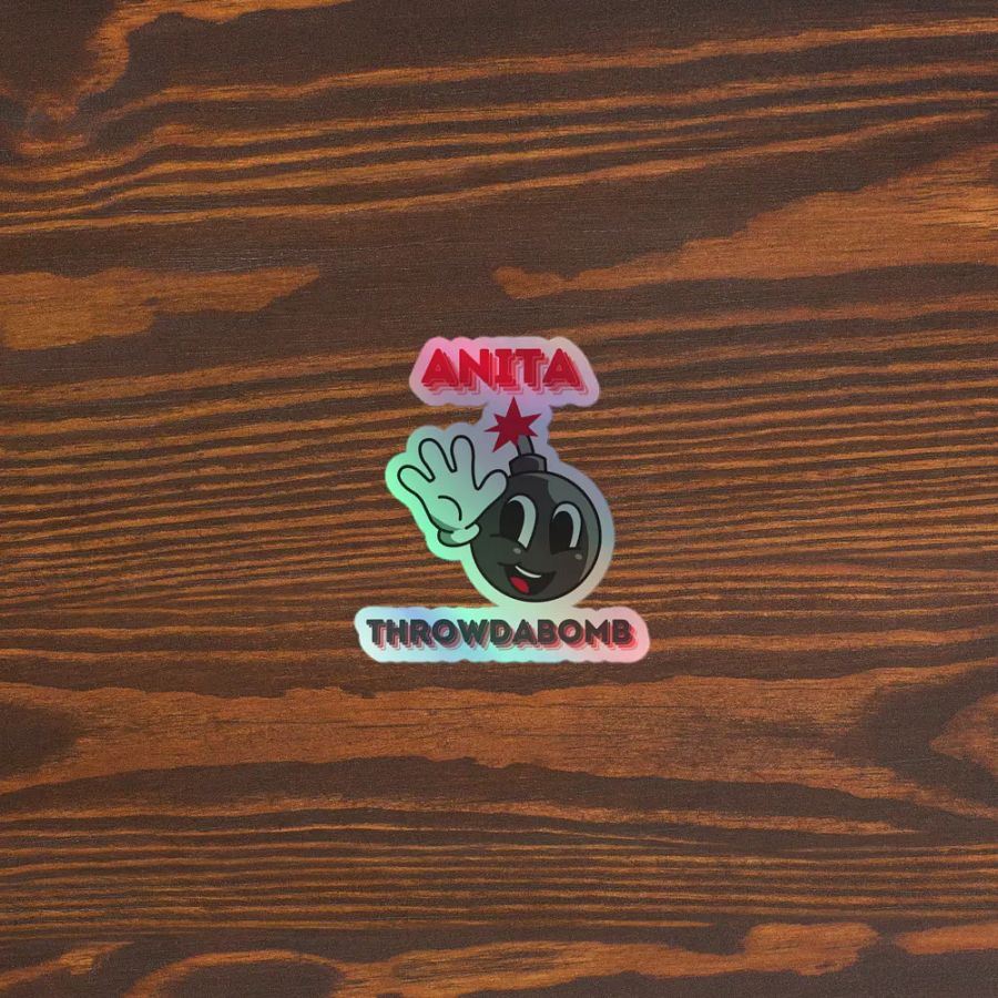 Anita Throwdabomb Holographic Sticker product image (5)