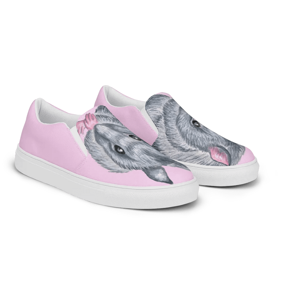 Blue rat slip on canvas shoes product image (10)