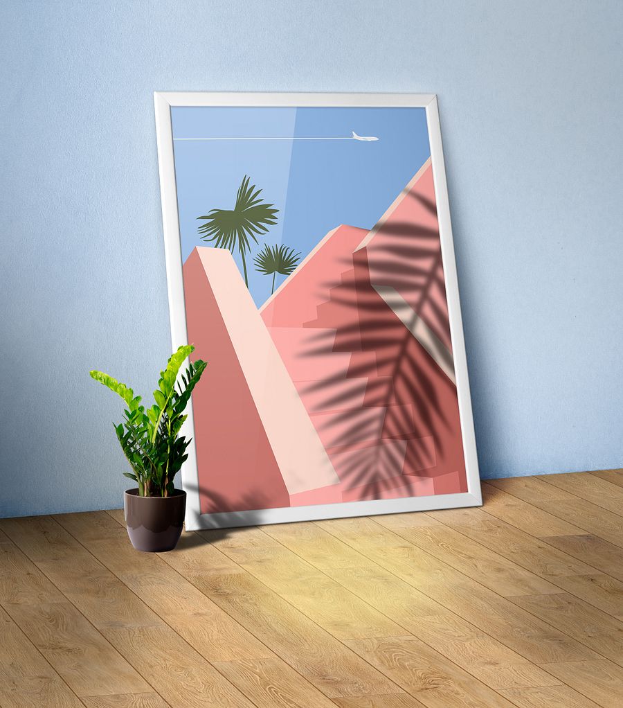 Boho travel art. Morocco poster #2 — boho travel poster product image (1)