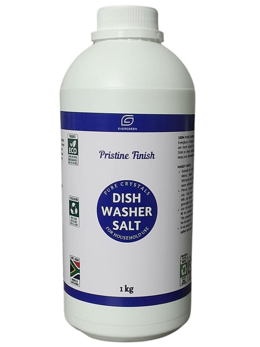 Evergreen Pristine Finish Dishwasher Salt 1kg fulfilled by Takealot product image (1)