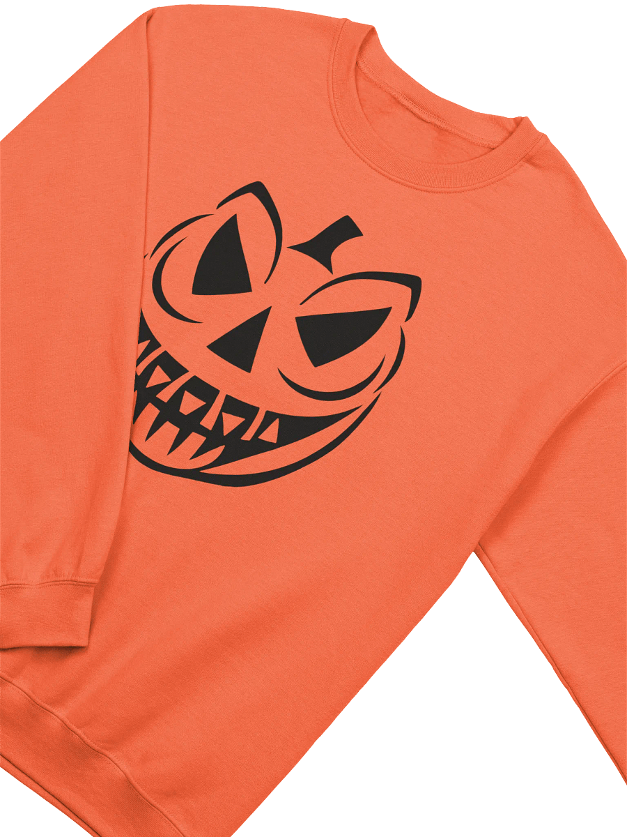 Menacing Pumpkin Silhouette Crewneck Sweatshirt product image (3)