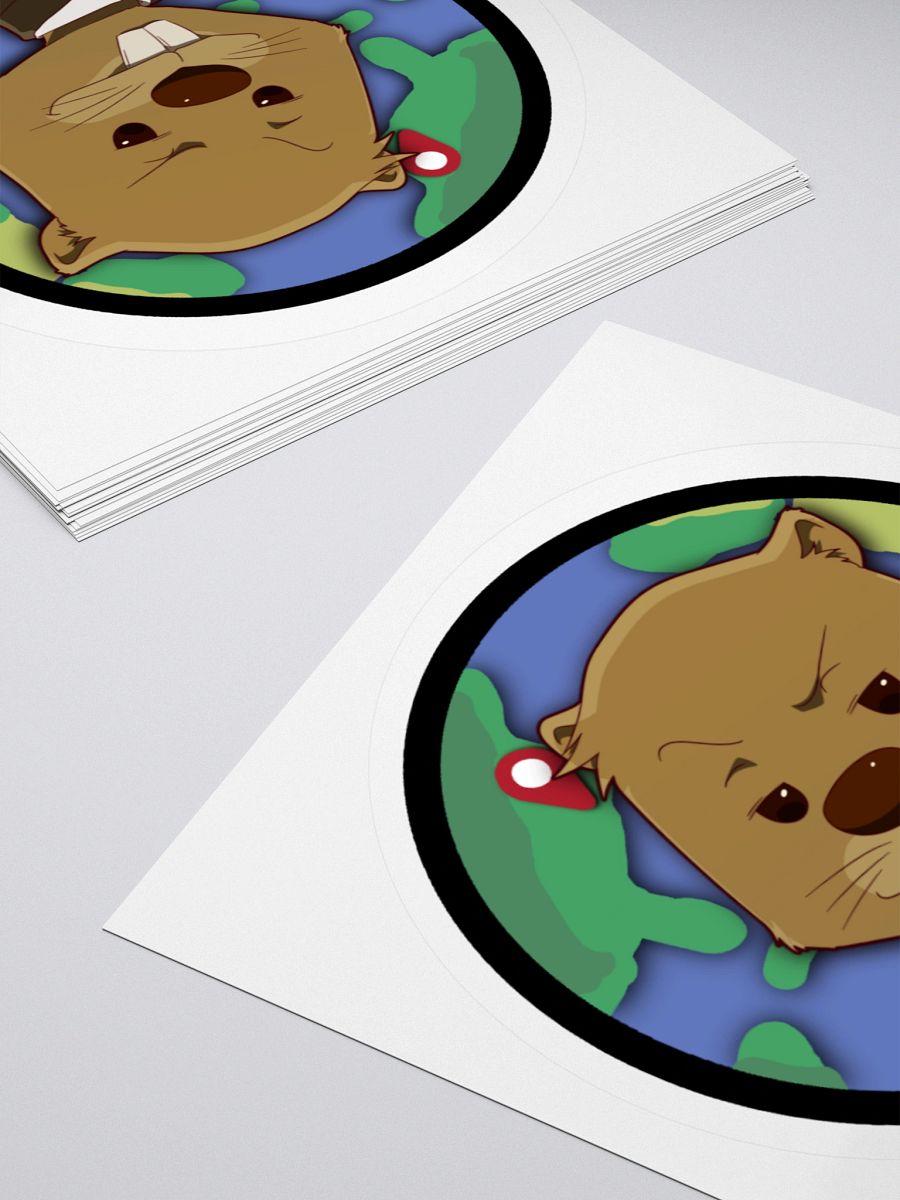Beaver Geography Logo Sticker product image (4)