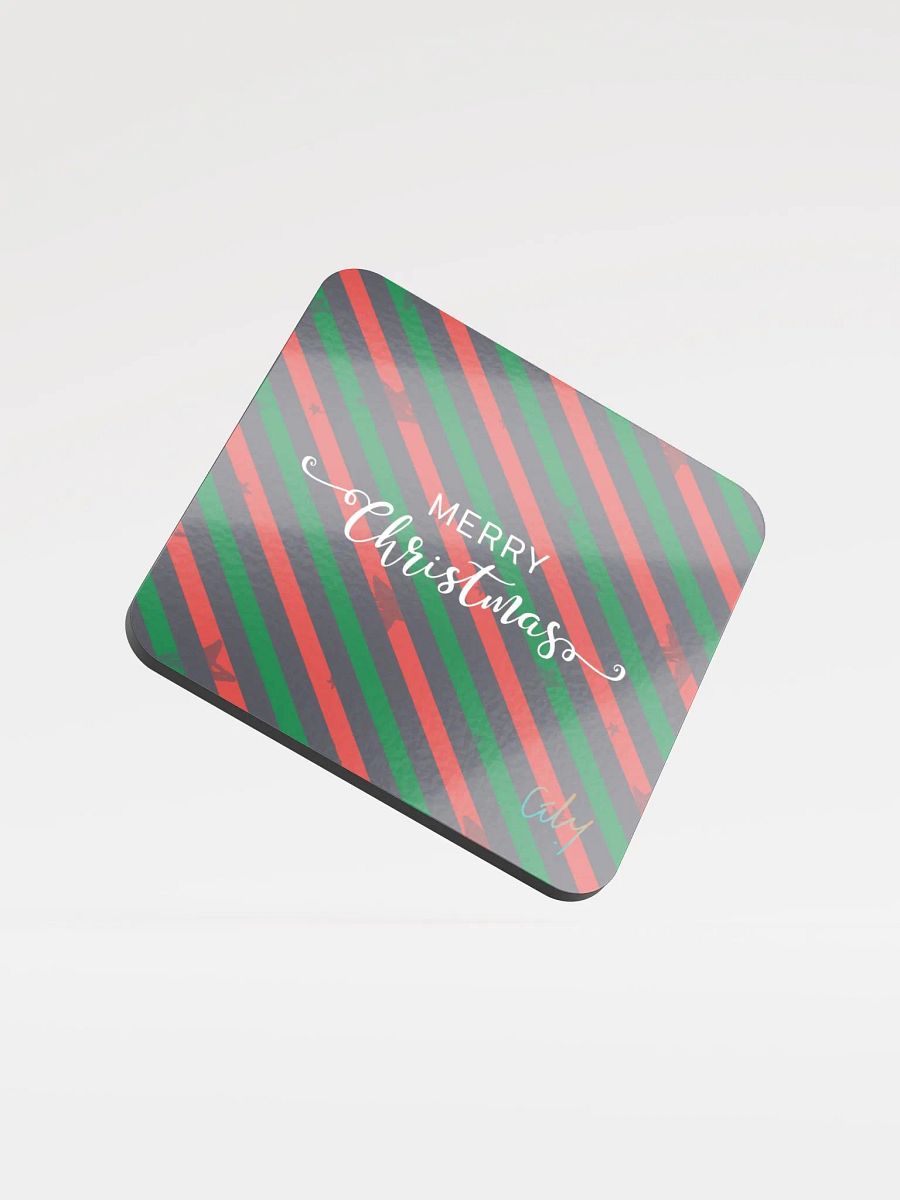 Merry Christmas Striped Coasters product image (1)