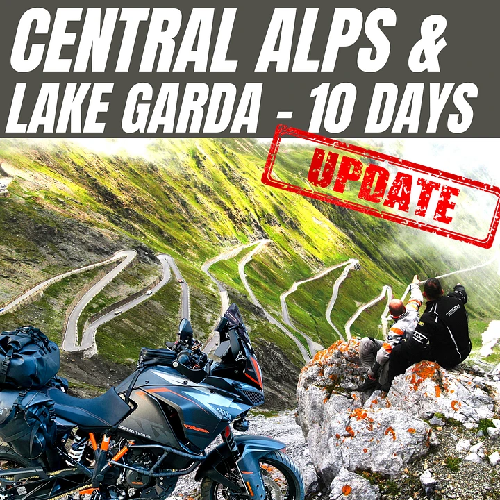 CENTRAL ALPS & LAKE GARDA, 8 Days, 3400 km, 60 Passes, Tour Book & GPX Data product image (1)
