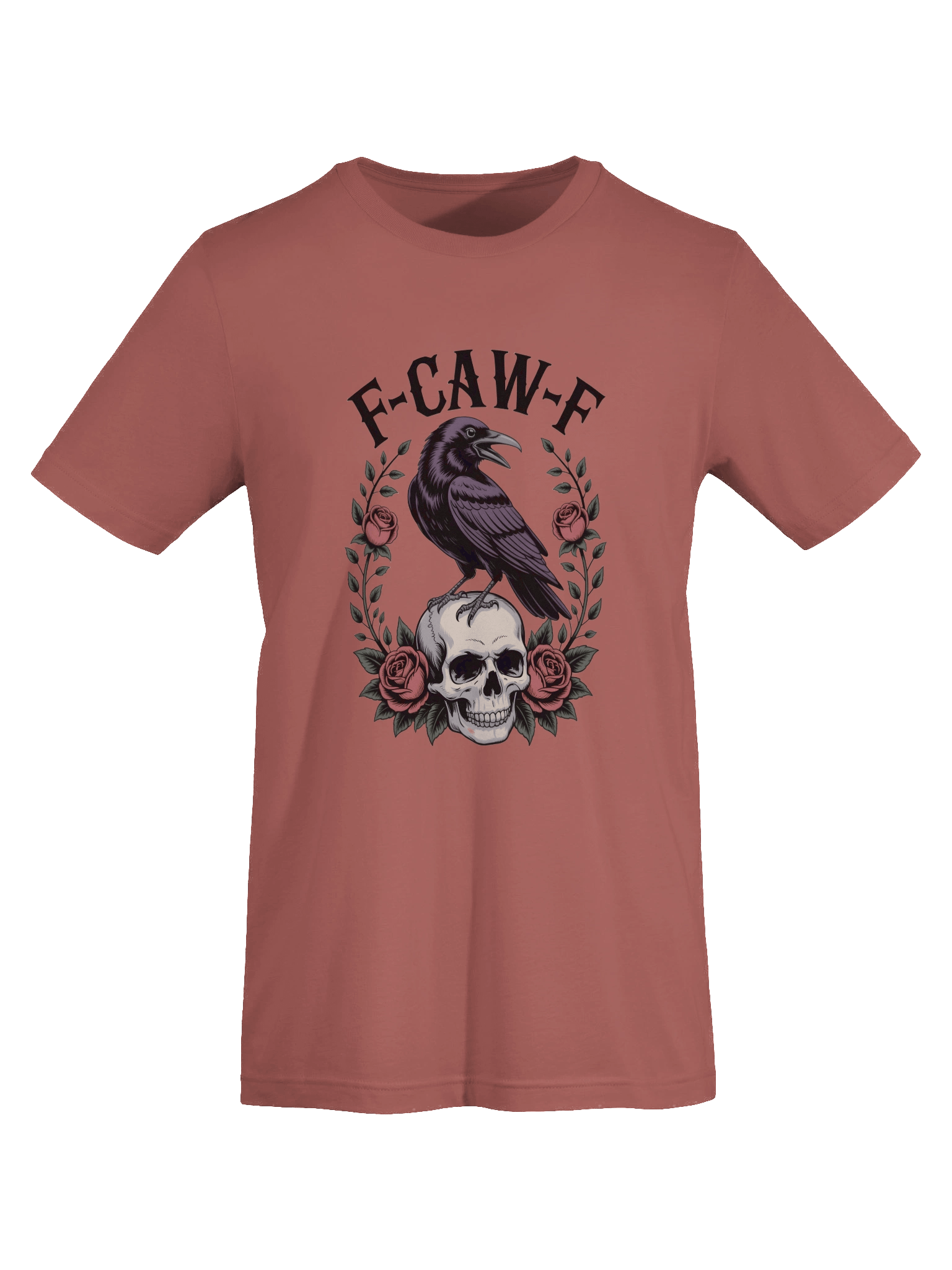 F-Caw-F T-Shirt | F-Caw-F Crow Shirt | Funny Crow T-Shirt | Sarcastic Bird Tee | Gothic Crow Shirt product image (5)
