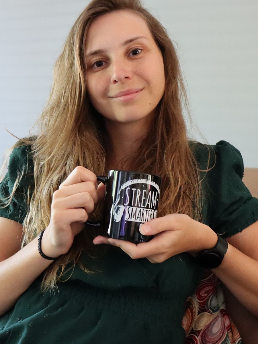Stream Smarter Not Harder Mug Black product image (3)
