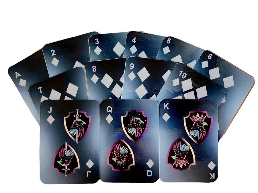 Sinister Cleanse Custom Handcrafted Holographic Vinyl Accent Playing Cards Deck with Joker High-Quality Matte Photo Paper Laminated Plastic Protection Wear-Resistant product image (4)