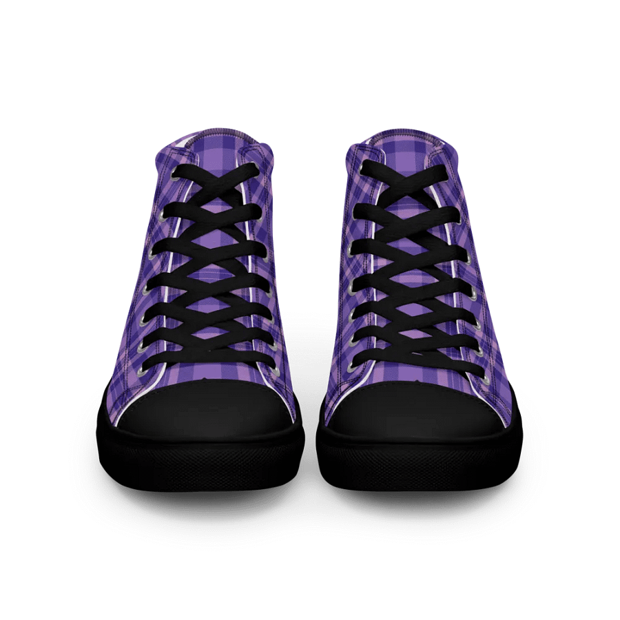 Women's Purple Tartan High Tops product image (3)