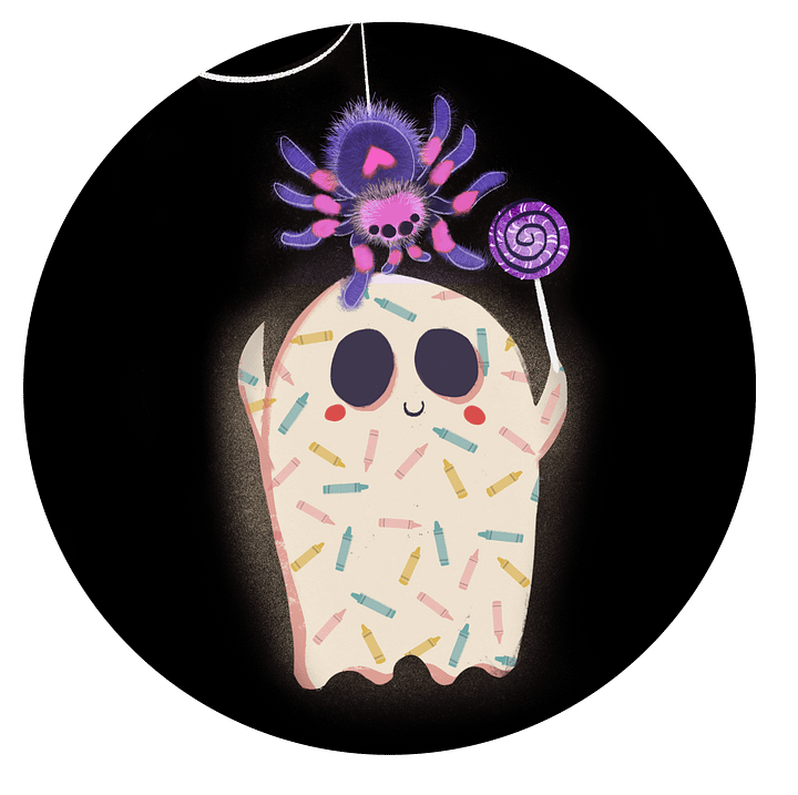 Little Ghost & Spider Friend - Ceramic Mug product image (2)