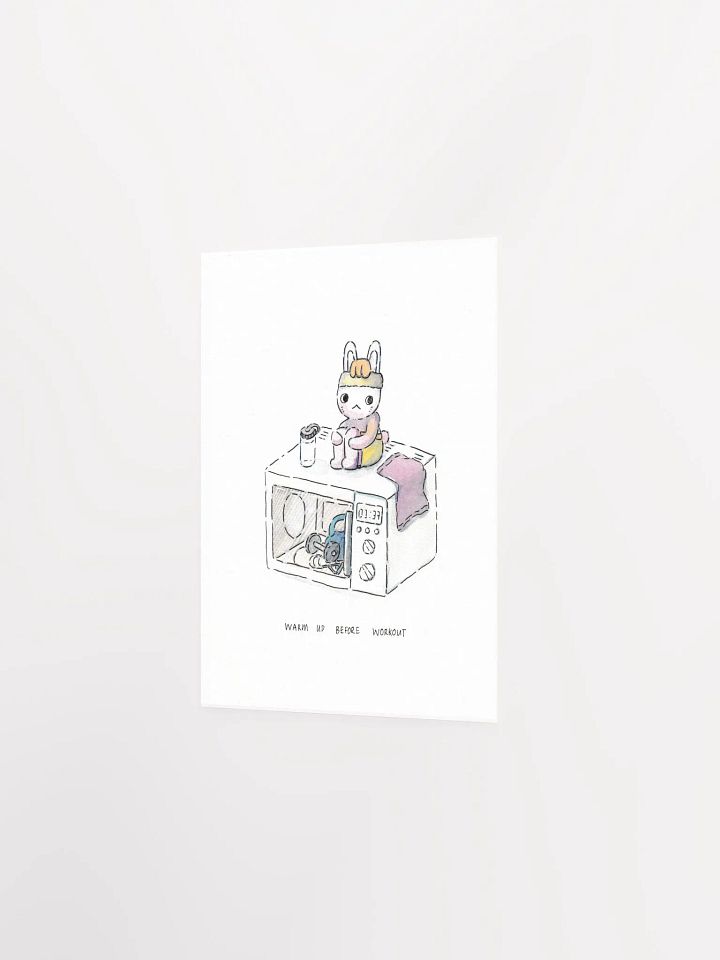 Warm up before Workout Art Print product image (6)