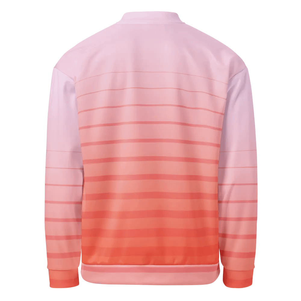 Customizable Pink Gradient Bomber Jacket product image (8)