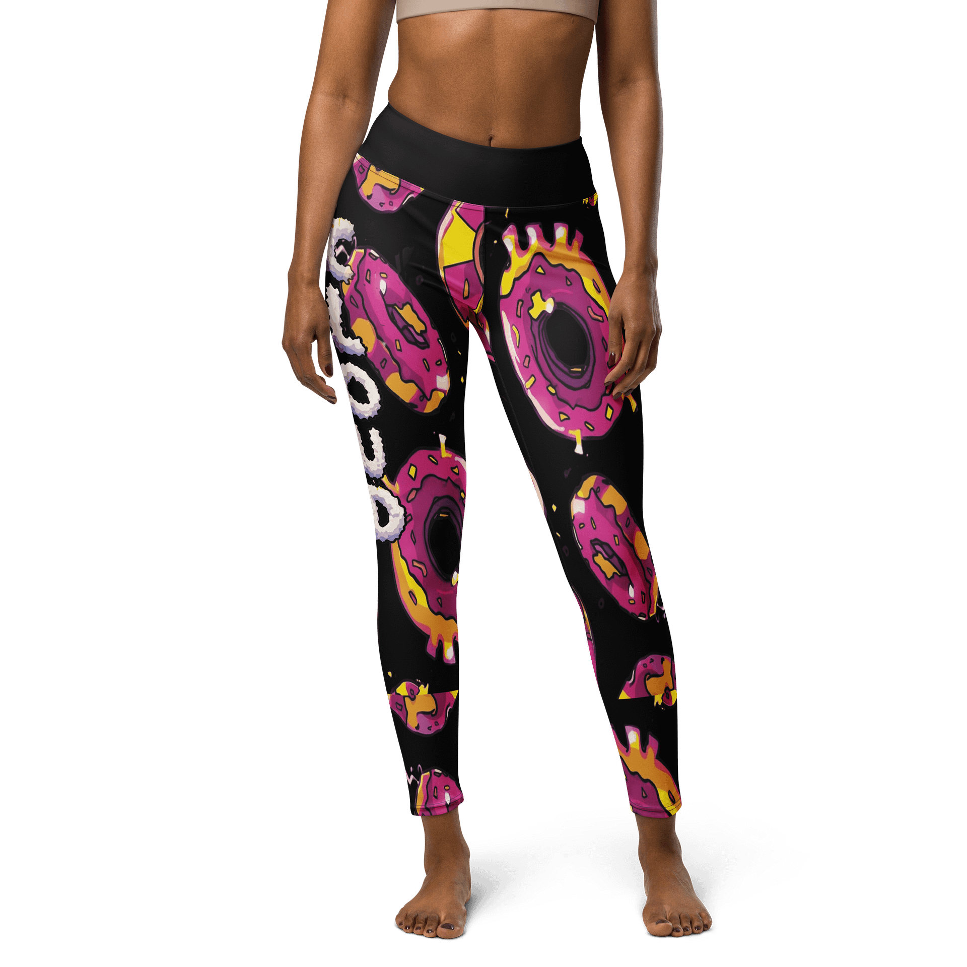 DONUT CLOUD YOGA PANTS (RADIOACTIVE STYLE) product image (1)