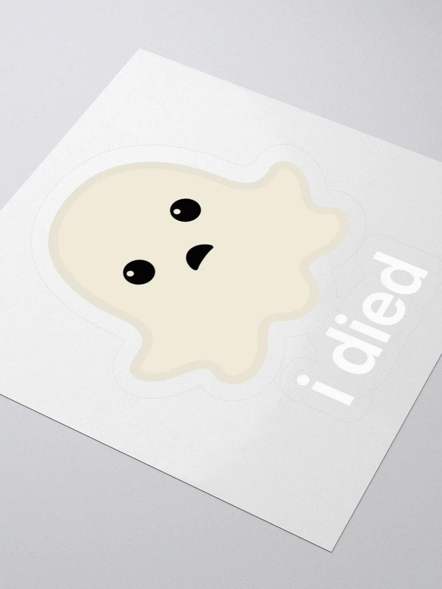 Sad Ghost Sticker - For Dark Background product image (6)