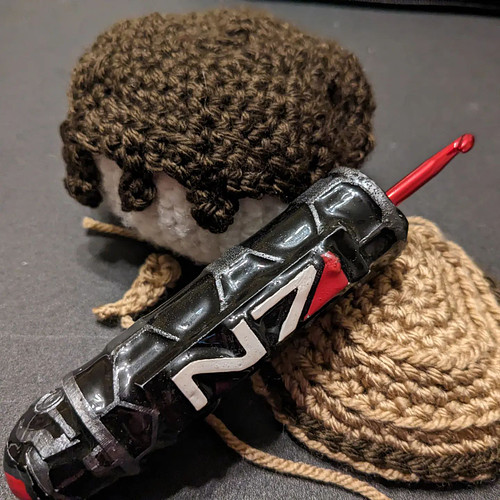 My Mass Effect Crochet Hook from Nerdy Birdy Co on Etsy!

I LOVE THIS book and it has carried me through my favorite projects...