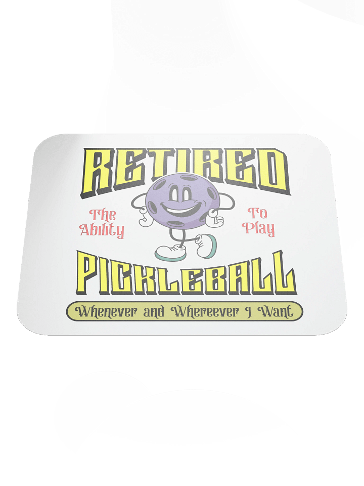 Retired Pickleball Classic Mouse Pad product image (2)