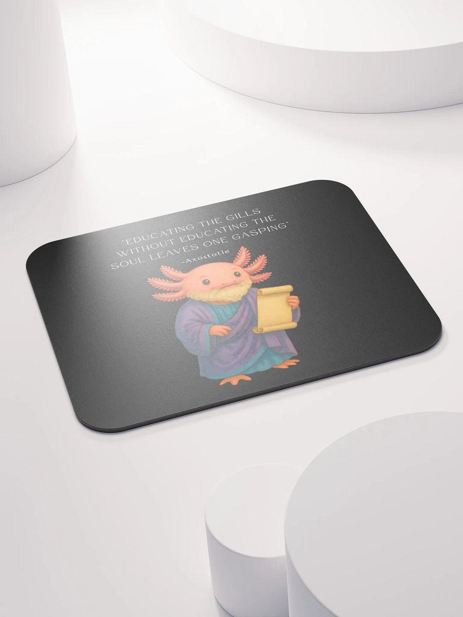Axostotle - Educating the Gills Axolotl Aristotle Philosophy Mouse Pad product image (4)