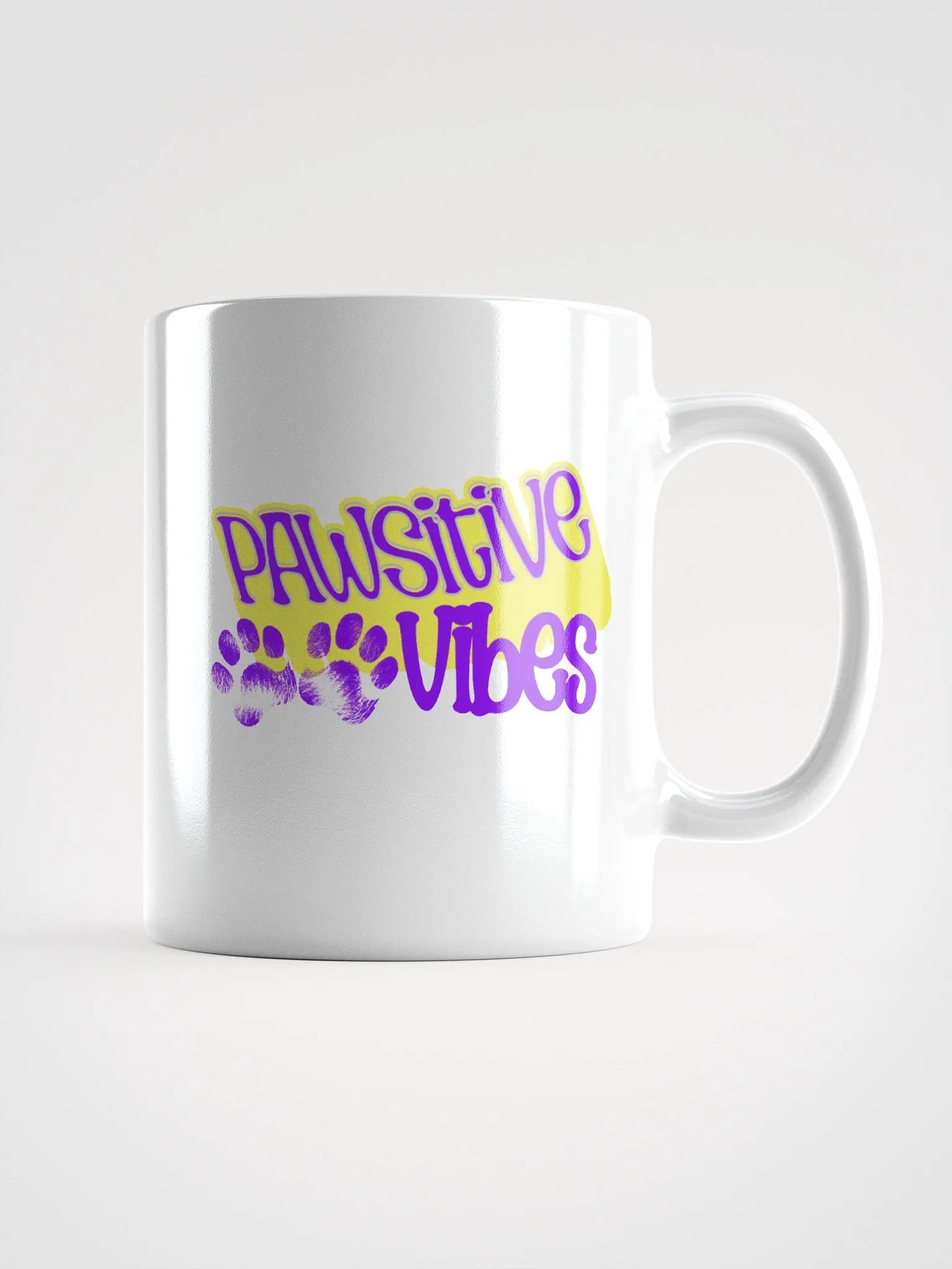 Pawsitive Vibes Cat Paw Positive Thoughts Mug product image (1)
