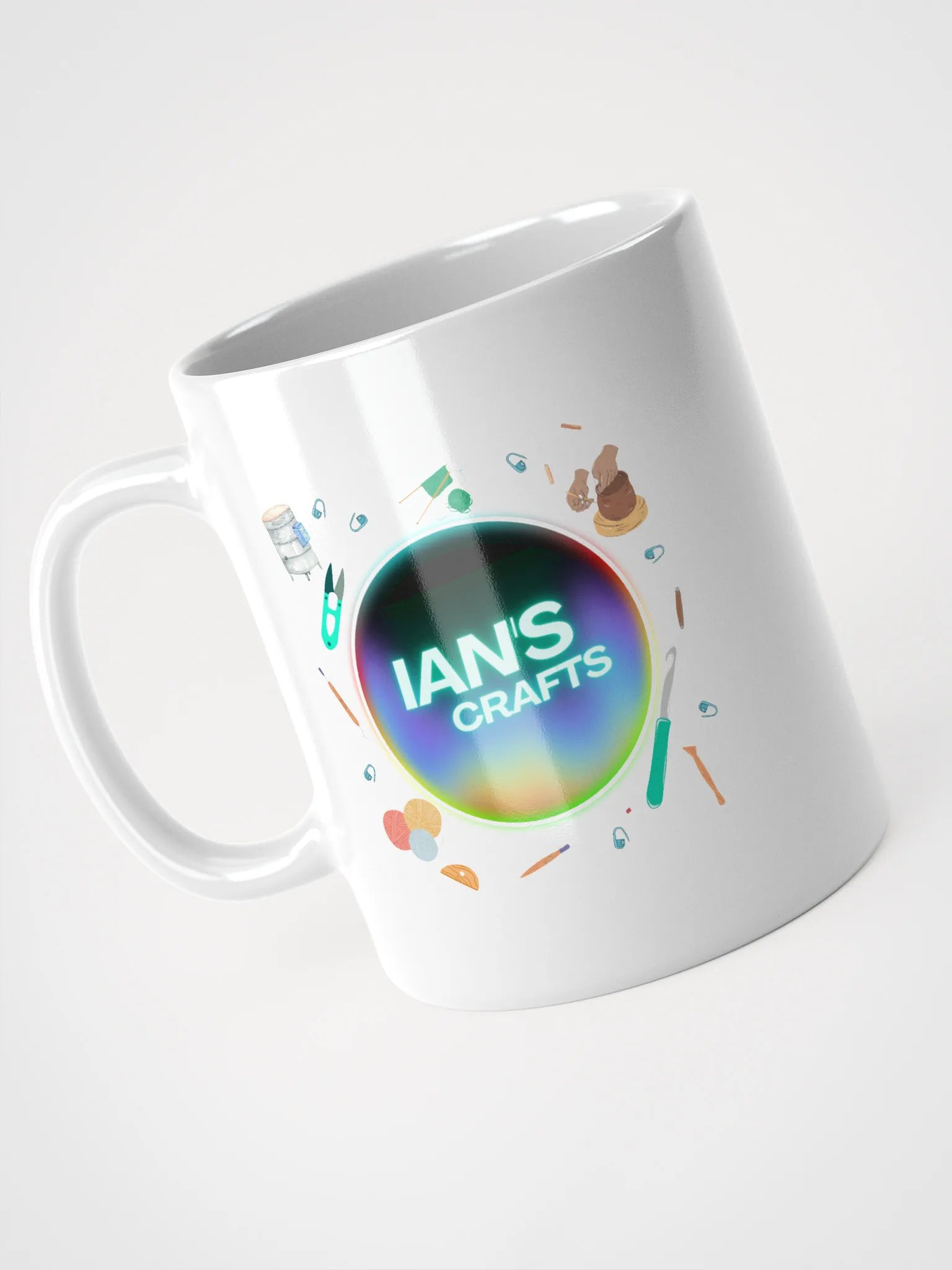 IansCrafts White Glossy Mug product image (8)