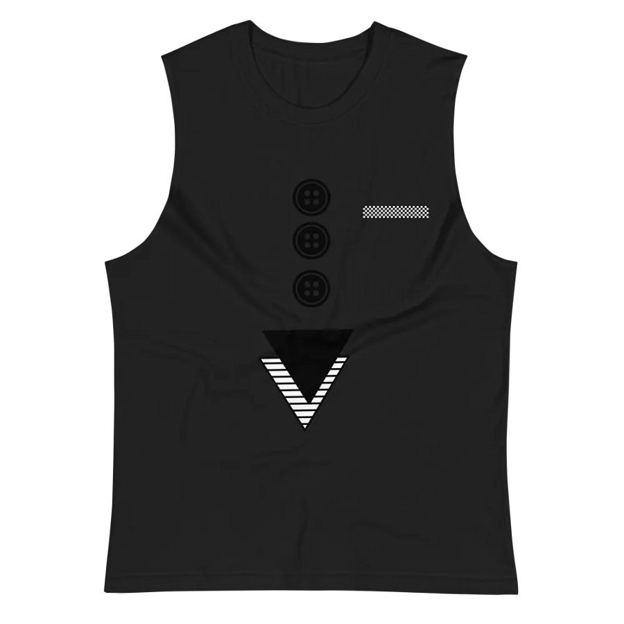 Triangles with buttons and hankie Muscle Tank product image (4)