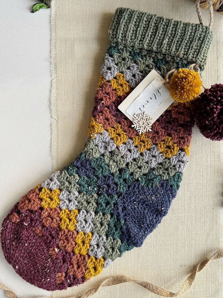Easy Crochet Stocking Pattern / Granny Stitch Stocking / Traditional Crochet Stocking / Pdf Pattern product image (2)