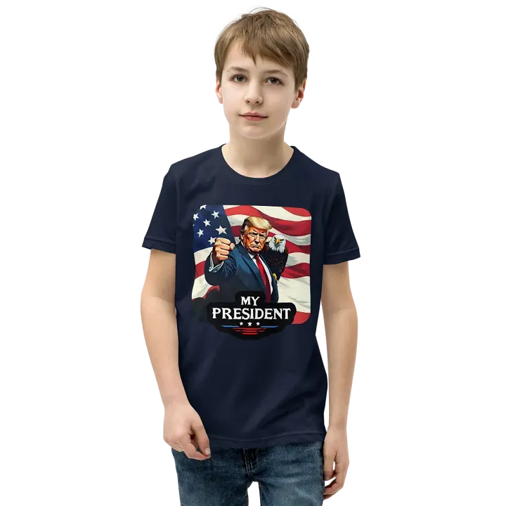 Kid's T-Shirt: Trump, My President, with Eagle product image (14)