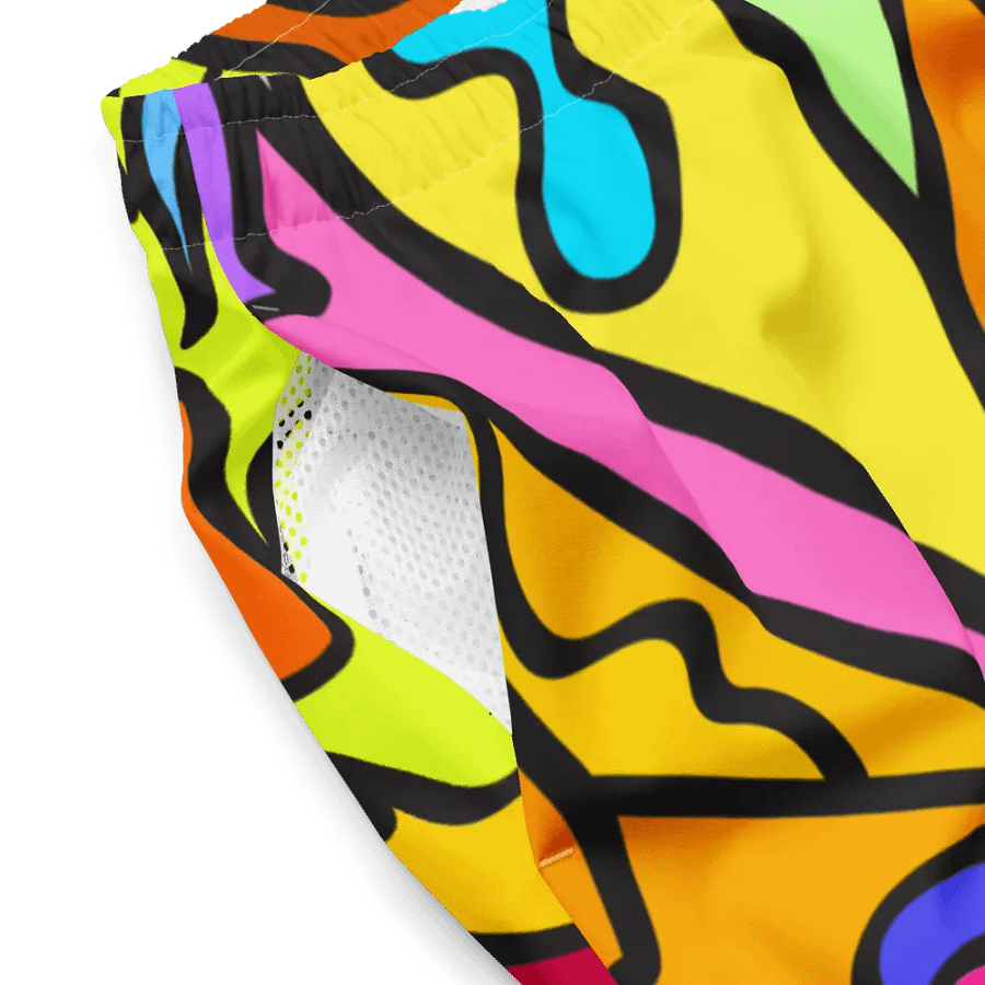Vibrant Swirls All-Over Swim Trunks - Wave at Sunset product image (4)