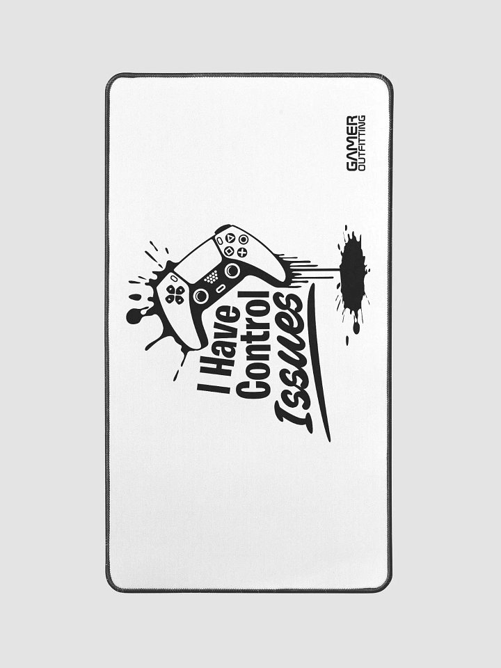 Gamer Control Issues Graphic Large Desk Mat product image (1)