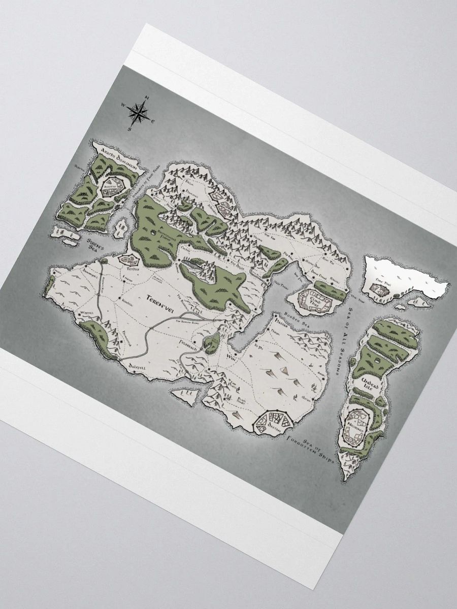 Map of Teren'vei Sticker product image (6)