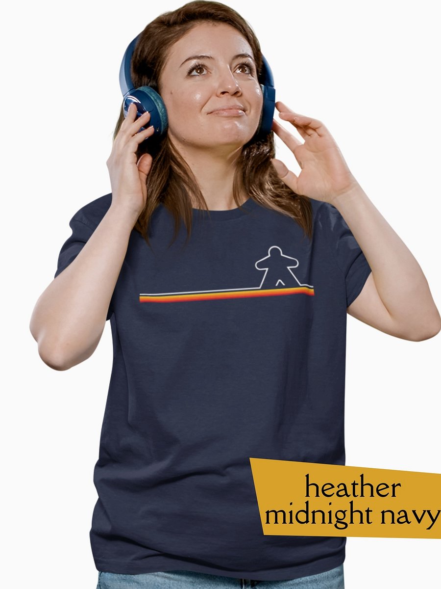 Retro Lines Board Game Shirt, Meeple Outline T-shirt product image (3)