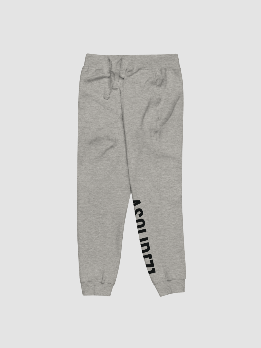 ASolid[7] Unisex White Fleece Sweatpants product image (2)